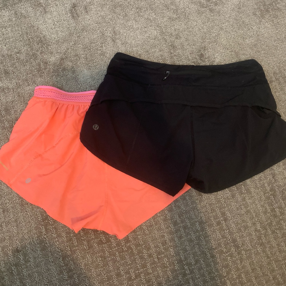 Two Pairs of Lululemon Athletic shorts